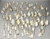 Approximately 57 Piece Collection of Coin Silver Spoons