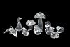 Group of Ten Steuben Crystal Figures