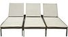 Set of Three Front Gate Outdoor Chaise Lounges