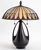 Arts & Crafts Manner Glass Table Lamp