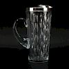 Tiffany & Co. Crystal and Silver Cocktail Pitcher.