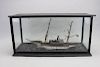 Antique French Ship Model in Case