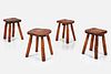 French, Rustic Stools (4)