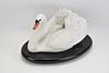 THE ROYAL SWAN PORCELAIN FIGURE & STAND