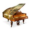 AUSTRIAN PROMBERGER & SON PAINTED GRAND PIANO, 19TH CENTURY