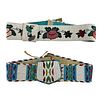 Pair of Crow Beaded Leather Belts c. 1960s (DW90256C-1023-006)
