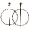 Pair of Sterling Silver, Copper Earrings, "Diva," Talya Baharal and Gene Gnida