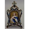 Antique French Champleve Icon
