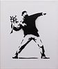 Bristish Street Art:  Rage, The Flower Thrower