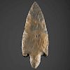 Indiana Hornstone Turkey Tail Blade, From the Collection of Jan Sorgenfrei, Ohio