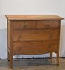 ANTIQUE SOLID WOOD FOUR DRAWER CHEST