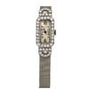 Art Deco 18K white gold Ladies Diamond Longines Wristwatch