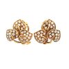 Chaumet Paris 18K Gold Diamond Earrings