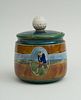 CLIFTONWARE GLAZED POTTERY TOBACCO JAR AND COVER