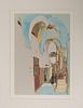 Nachum Gutman (1898-1980): Arches in Holy City