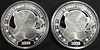 (2) 1 OZ .999 SILVER 2023 BABYS FIRST XMAS ROUNDS