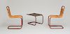 Ludwig Mies van der Rohe, Pair of Chairs and Stool