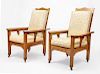 C.R. Ashbee (Attribution), English Arts & Crafts Pair of Morris Chairs