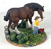 1997 Anheuser-Busch "An Apple For King" Clydesdale Collection Figurine Saint Louis Missouri