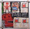 Jean-Michel Basquiat, Manner of:  Brain Negro Power
