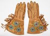 Native American Indian embroidered gauntlets