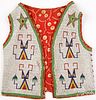 Sioux Indian beaded boy's vest, ca. 1880