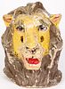 Papier-mâché lion parade mask, early 20th c.