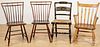 Four assorted antique chairs