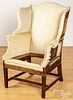 Federal mahogany wing chair, ca. 1800