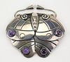 Mexican sterling silver brooch
