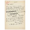 Francis Picabia Autograph Letter Signed