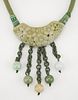 Necklace with jade pendant