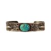 Navajo - Turquoise and Silver Bracelet c. 1930s, size 6.5 (J90256C-1023-017)