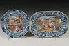 (2) CHINESE EXPORT PORCELAIN PLATES