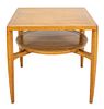 Mid-Century Gio Ponti Style Ash Occasional Table