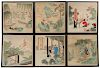 (SET OF 6) CHINESE PAINTINGS