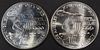 1983-P, D DISCUS THROWER $1 SILVER COMM COINS