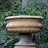 A fine tazza-form stoneware urn marked on inner rim “DOULTON & CO./LAMBETH/LONDON”