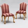 Pair of George II Style Giltwood Side Chairs 