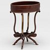 Continental Neoclassical Brass-Mounted Mahogany Work Table
