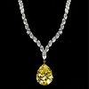 GIA Fancy Intense Yellow Diamond Necklace