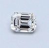 No Reserve GIA - Certified 0.90CT Emerald Cut Loose Diamond F Color SI2 Clarity 