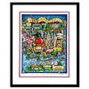 Charles Fazzino, "There's Music: New Jersey, New York, Long Island Too!!" Framed 3D Limited Edition Silk Screen, Numbered and Hand Signed with Certifi