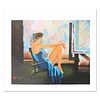 Alexander Borewko, "Lady In Blue" Hand Signed Limited Edition Serigraph with Letter of Authenticity.