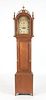 New England Federal Walnut Tall Case Clock