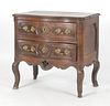 Louis XV Provincial Carved Walnut Commode