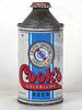 1953 Cook's Goldblume Beer 12oz 158-09 High Profile Cone Top Evansville Indiana