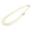 CHANEL HERE MARK FAUX PEARL NECKLACE