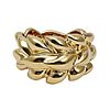 CHANEL LEAF 18K YELLOW GOLD RING