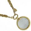 CHANEL LOUPE DOUBLE CHAIN GOLD PLATED NECKLACE